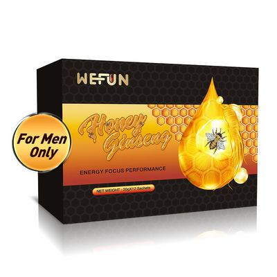 Ginseng Honey for Men Male Sex Honey 1 Box 12 Sachets 20g Each
